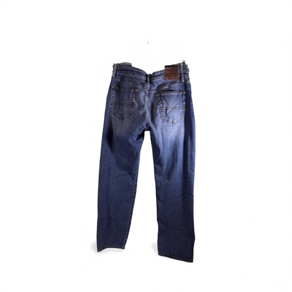 Lucky Brand 121 Slim Jeans Men 34x32 Blue Straight Leg Stretch Whiskered Fade - Picture 5 of 8